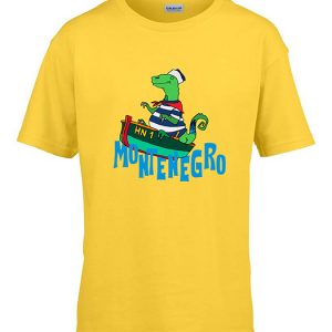 Kids T-Shirt Dino in the Boat